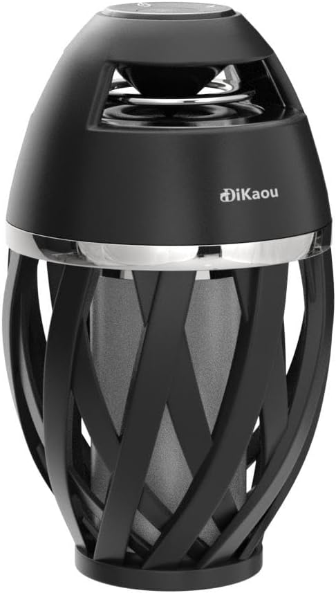 Led Flame Speaker, Torch Atmosphere Bluetooth Speakers&Outdoor Portable Stereo Speaker with HD Audio and Enhanced Bass,LED flickers Warm Yellow Lights BT4.2 for iPhone/iPad/Android