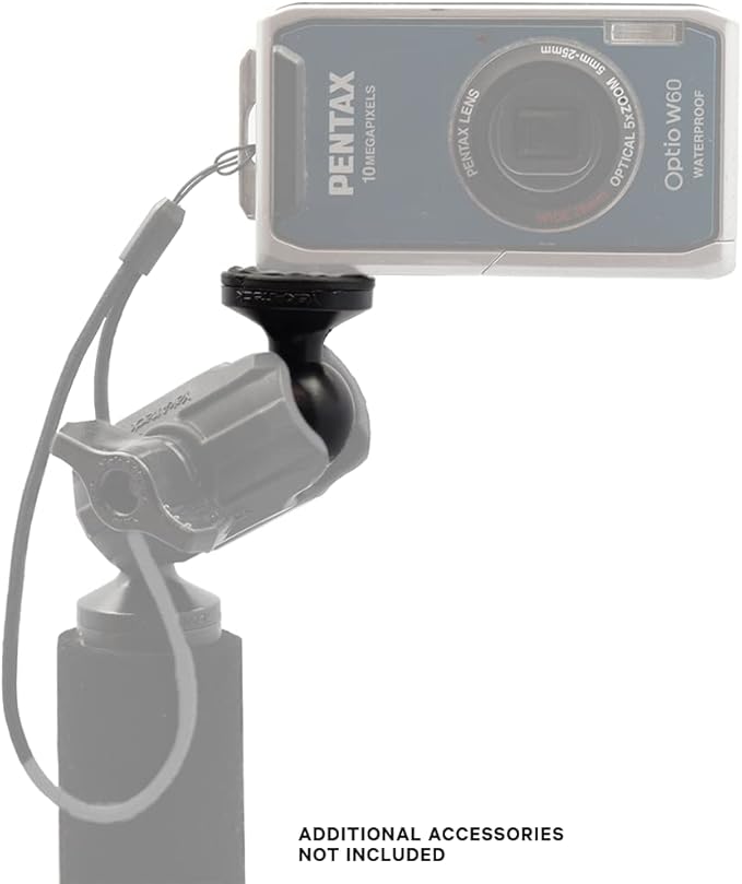 YakAttack Camera Ball | 1" Mounting Ball Compatible with 1/4"-20 Stud & GoPro Adaptors | Ideal for Action Cameras & DSLR Accessories | Yak Attack USA-Made