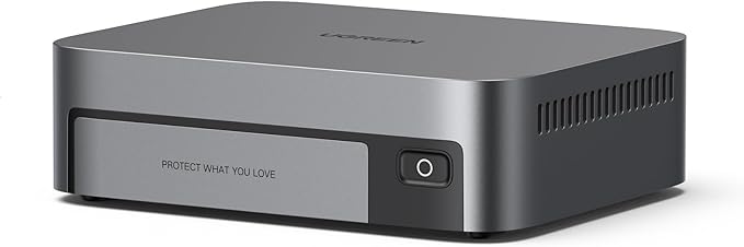 UGREEN NASync DXP480T Plus 4 Bay All-Flash SSD NAS, Intel i5 1235u 10-Core CPU, 8GB DDR5 RAM, 128G SSD, 10GbE Port, Wi-Fi 6, 4X M.2 NVMe Slots, 8K HDMI, 2X TBT4, Network Attached Storage (Diskless)