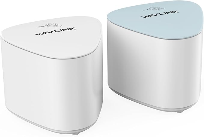 Wavlink Whole Home Mesh WiFi System, Dual-Band, 2.4GHz/300Mbps+5GHz/1733 Mbps, Up to 5,000 Sq.ft. Coverage, AC2100 WiFi Router and One Extender, 2-Pack