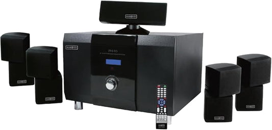 5.1 Channel Home Theater System with 10" Subwoofer, Bluetooth,5 Speakers, Remote, Radio, RCA- Perfect for Movies, Music, Karaoke