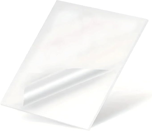 Superior Graphic Supplies 12" x 50' Clear Self Adhesive Laminating Film Roll - Non-Thermal and Sticky Back Laminating Sheets for Documents Crafts Photos - No Machine Needed Clear Sheets (Pack of 2)