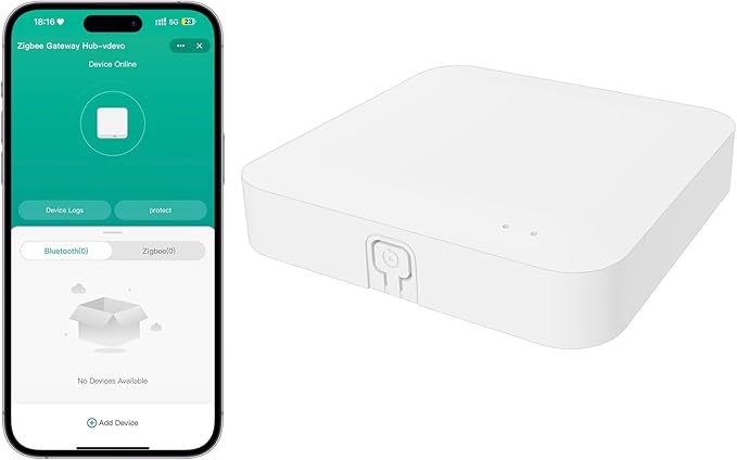 Zigbee 3.0 Smart Hub for Tuya & SmartLife APP - WiFi (2.4GHz Required) + Bluetooth Dual Mode Gateway, Compatible with Alexa & Google Home for Smart Home Automation