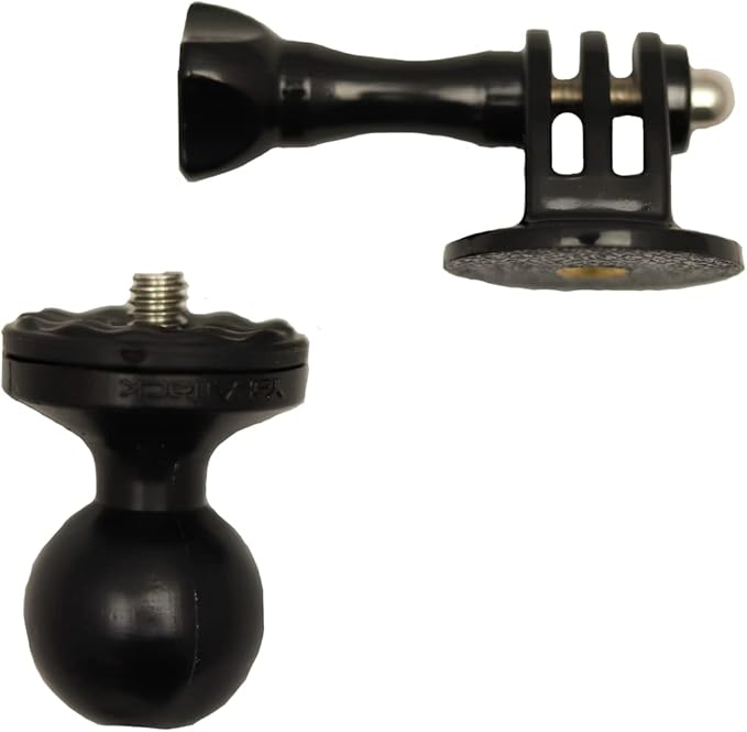 YakAttack Camera Ball | 1" Mounting Ball Compatible with 1/4"-20 Stud & GoPro Adaptors | Ideal for Action Cameras & DSLR Accessories | Yak Attack USA-Made