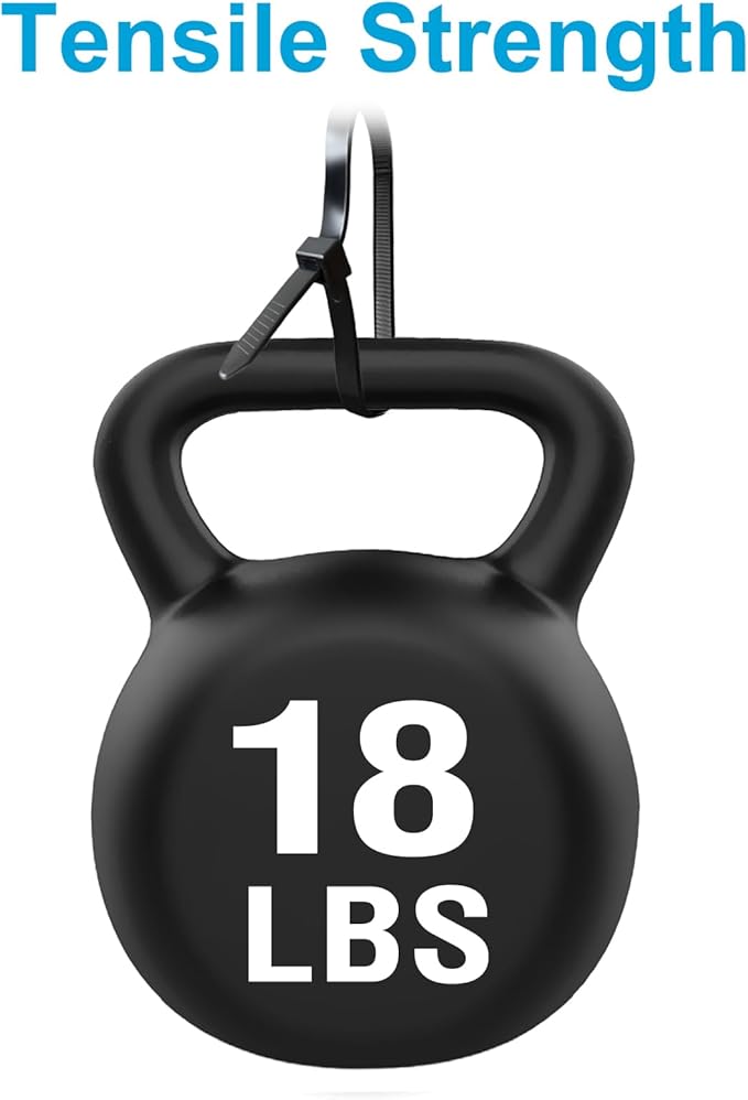 Small Zip Ties, Zip Ties 4 inch with 18 lb Tensile Strength, Black Cable ties, 1000 Pack, ANOSON