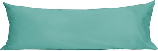 Sunflower Body Pillowcase 100% Cotton Long Pillow Cover/Case Envelope Closure 1 Pack, 21×54 inches Lagoon, Soft and Breathable