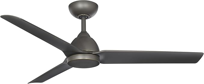 WAC Smart Fans Mocha Indoor and Outdoor 3-Blade Smart Home Ceiling Fan 54in Oil Rubbed Bronze with Remote Control works with Alexa and iOS or Android App