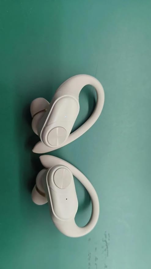 Bluetooth Wireless Earbuds, Waterproof Over-Ear Headphones with LED Digital Display, Sports Earphones with Earhooks, Wireless Charging Case for Workout, Gym, Running