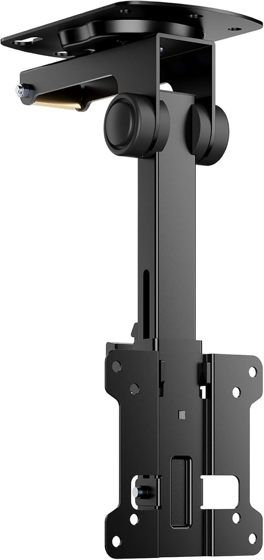 WALI Mount for Echo Show 21, Echo Show 15, Adjustable Ceiling Mount Saving Space, Echo Show 15 Under Cabinet Mount, Foldable Mounting Bracket for Echo Show 21, Holds up to 44lbs (FCM101), Black