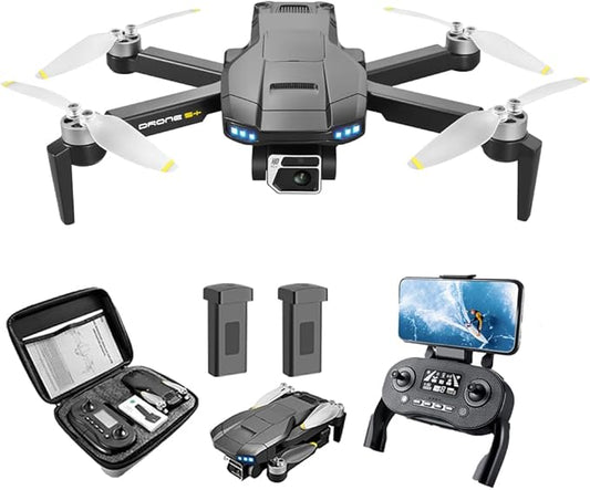 GPS Drone with 4K Camera for adults Long Range, 50 Minutes Long Flight Time, 5G Transmission, Brushless Motor Foldable FPV RC Quadcopter, Optical Flow, GPS Return Home, Follow Me, Include 2 batteries