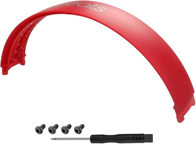 Studio 3 Headband Replacement Parts Accessories Studio 2 Headband Top Arch Band Pad Repair Kit Compatible with Studio 3.0/Studio 2.0 Headphones. (Red)