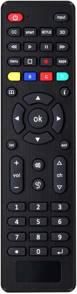 Universal TV Remote for Samsung, TCL, Philips, Vizio, Sharp, Sony, Panasonic, Sanyo, Insignia, Toshiba and Other Brands LCD LED 3D HDTV Smart TV Remote Control