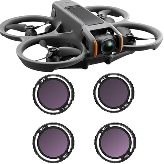 Lens Filter/Filter Set for DJI Avata 2 Drone Waterproof, Anti-Whiteout, UV-Blocking (ND8 16 32 64)