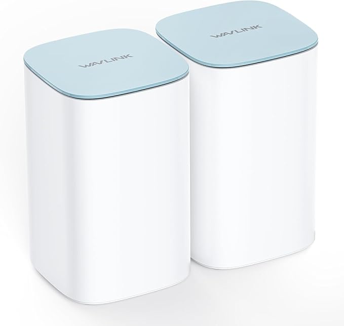 WAVLINK AX3000 WiFi 6 Mesh System 2 Pack - Covers up to 5000 Sq.Ft., Speeds up to 3.0 Gbps, Replaces Wireless Router and WiFi Extender Signal Booster, Easy Setup, Smart App Control