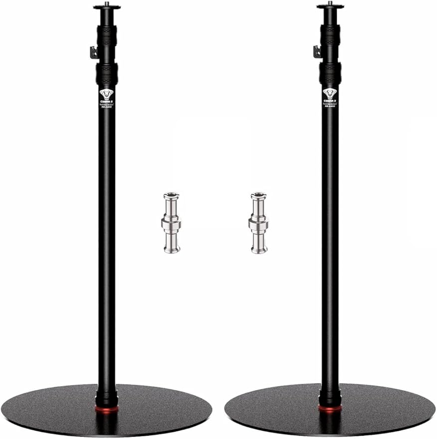 IFOOTAGE A400 Round Base Monopod, 79'' Aluminum Photography Light Stand Flat Base, Camera Tripod Stand for DSLR Camera, Light, Webcam, Live Streaming, Vlogging, Payload 10KG/22LBS (2 Pack)