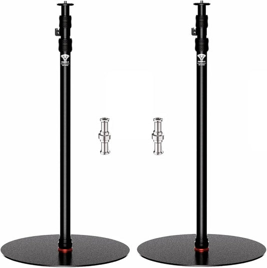 IFOOTAGE A400 Round Base Monopod, 79'' Aluminum Photography Light Stand Flat Base, Camera Tripod Stand for DSLR Camera, Light, Webcam, Live Streaming, Vlogging, Payload 10KG/22LBS (2 Pack)