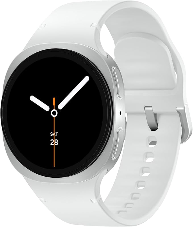 Samsung Galaxy Watch 8 (2025) 40mm Bluetooth Smartwatch, Cushion Design, Fitness Tracker, Sleep Coaching, Running Coach, Energy Score, Heart Rate Tracking, Silver [US Version, 2 Yr Warranty]