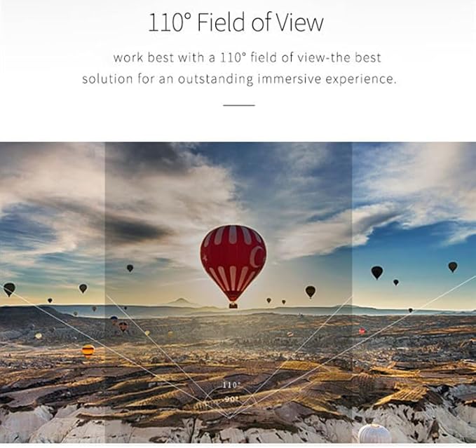 VR Headset for iPhone & Android Phones with Wireless Headphones, Virtual Reality Goggles Set for 4.5"-6.5" Phones，3D VR Glasses for IMAX Movies &VR Games