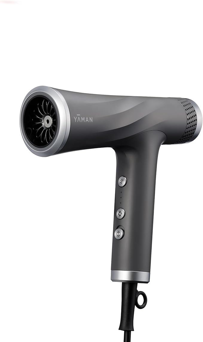 Blow Dryer with Scalp Massager, Ionic Reset Technology, Hair Dryer with Diffuser Attachment - Quiet, Lightweight, and Powerful for Women (Slate Grey)