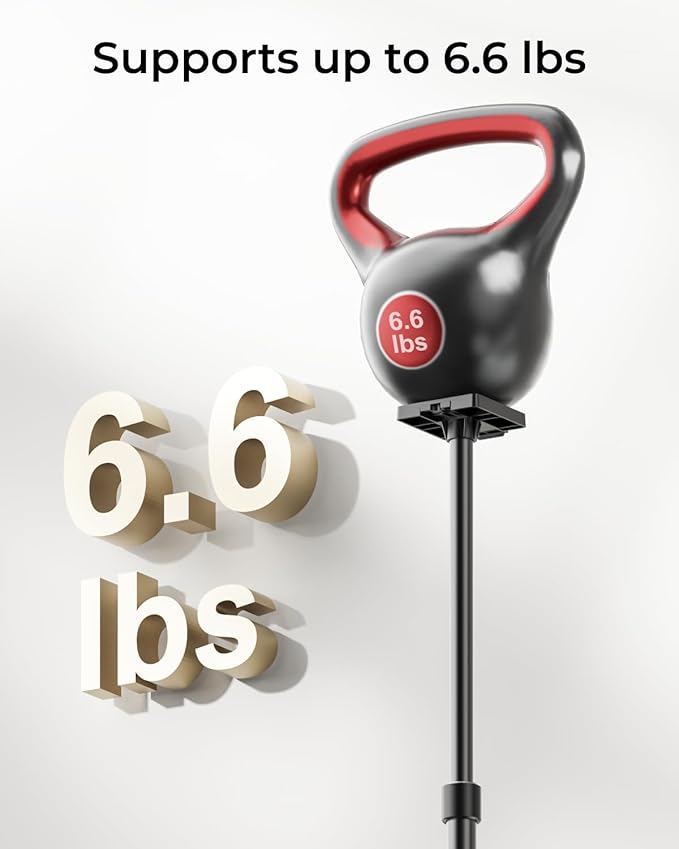 ULTIMEA 2-Pack Universal Height-Adjustable Speaker Stands, Black Floor Speaker Stand with 3KG Capacity, Extendable from 62cm to 93cm for Satellite & Bookshelf Speakers, Steady 310