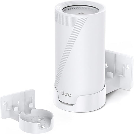 XLTTYWL Deco WiFi 7 Wall Mount Kit, Deco B25-Outdoor/BE65-5G/BE75/BE85/BE95/BE17000/BE22000/BE33000 Router Mount Bracket for TP Decos 7 Tri-Band WiFi 7 Mesh System (White, 1 Pack)
