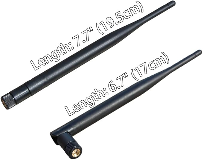 Universal 2.4ghz Band 7DBI high gain Antenna Accessories SMA Interface for WiFi Wireless Network Router Surveillance Cameras and Other Wireless Devices (1 Pack of 3pcs)