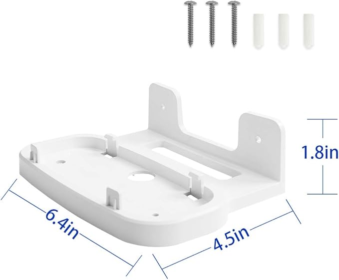 Wall Mount Holder for ASUS ZenWiFi AX AC (XT8 CT8 XT9) Whole-Home Tri-Band Mesh System WiFi 6 System Wall Bracket Hanger Stand Compatible with ASUS ZenWiFi AX AC (White 2Pack)