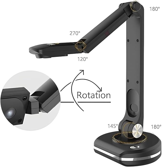 Joy-Using V500S Online Visualizer Teaching 8MP Web Camera Book Document Scanner up to A3 Size