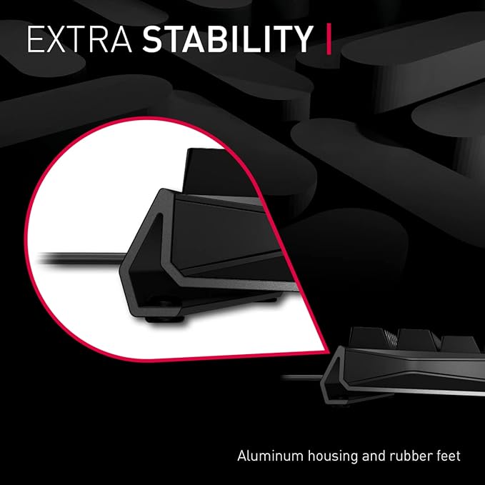 Cherry MX 3.0 S Wired Mechanical Gaming Keyboard. Aluminum Housing Built for Gamers w/MX Red Switches. RGB Backlit Color Display Over 16m Colors. from The Makers of MX. Full Size. Pure White.