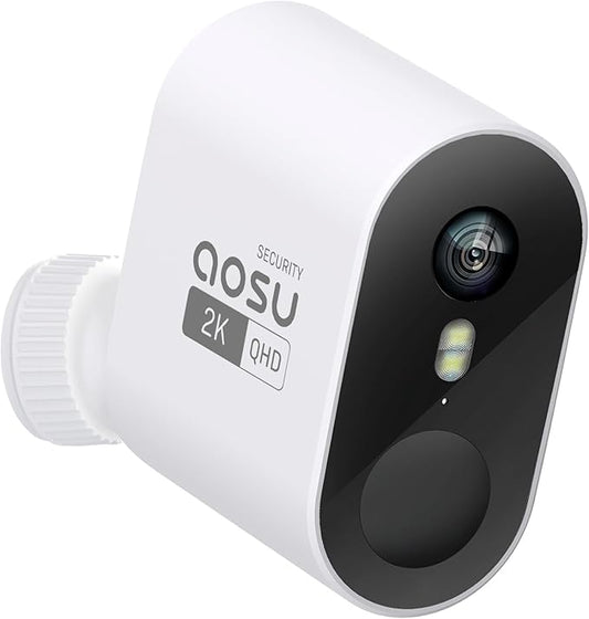 AOSU 2K Add-on Camera, Requires WirelessCam/SolarCam HomeBase (NOT Doorbell HomeBase), Up to 4 Cameras Can be Connected to 1 Homebase