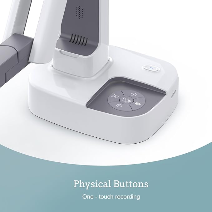 JOYUSING V513 HDMI/USB 13MP Dual Mode Document Camera for Teacher, Auto Focus, LED Light for Real-time Projection, Video Recording, Distance Learning, Works with and Without a Compute