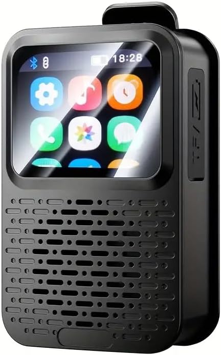 E I F E R Portable Bluetooth Speakers, Smart LED Touch Screen Speaker with Bluetooth 5.4, IPX5 Waterproof, 40mm Sound Unit, Multi-Function Display Wearable Speaker