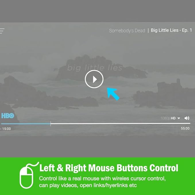 Air Mouse Green Light Presentation Remote Control USB Rechargeable Presentation Clicker Wireless Presenter RF 2.4 GHz Powerpoint Clicker Slide Advancer Changer Mac/Laptop/Computer