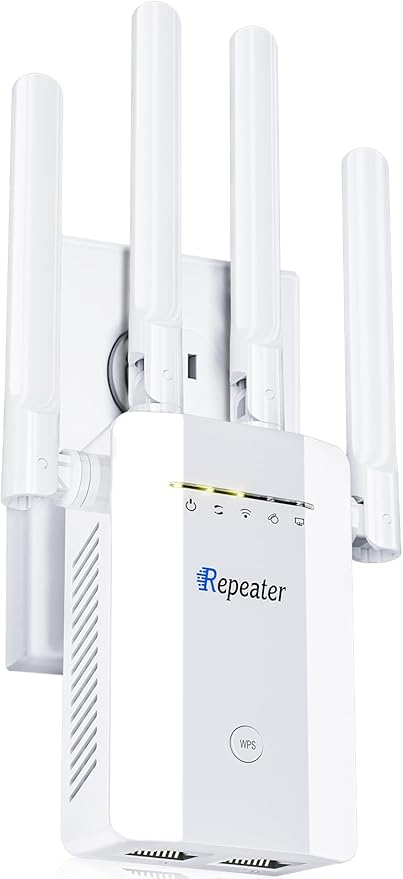 2025 New WiFi Extender Signal Booster, Long Range Wireless Internet Repeater for Home, WiFi Repeater Wireless Routers Signal Amplifier with Ethernet Port, Mesh WiFi 10X Faster Access Point, Easy Setup