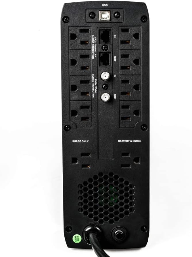 Vertiv Liebert PSA5 UPS - 700VA 420W 120V Line Interactive AVR Tower UPS, 10 outlets, 2 USB Charging Ports, Battery Backup with Surge Protection, 3 year warranty, Energy Star Certified (PSA5-700MT120)