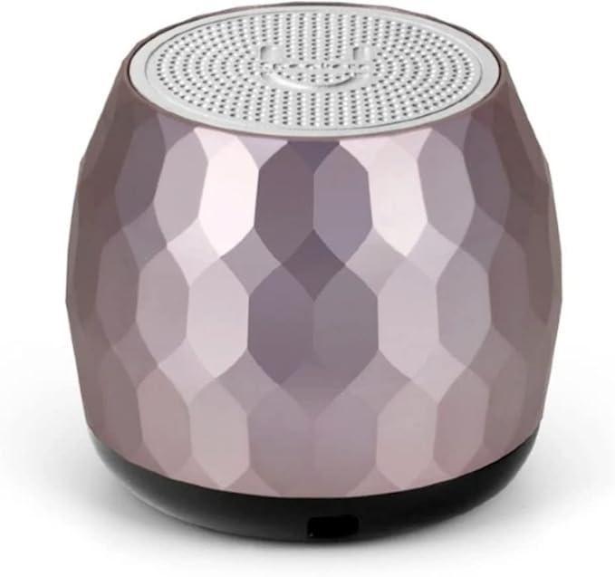 Fashionit U Micro - Small Bluetooth Speaker | Coin-Sized Speakers Bluetooth Wireless with Built-in Mic & Remote Shutter | Portable Rich Sound for Travel, Shower, Beach | Glam Lilac