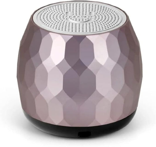 Fashionit U Micro - Small Bluetooth Speaker | Coin-Sized Speakers Bluetooth Wireless with Built-in Mic & Remote Shutter | Portable Rich Sound for Travel, Shower, Beach | Glam Lilac