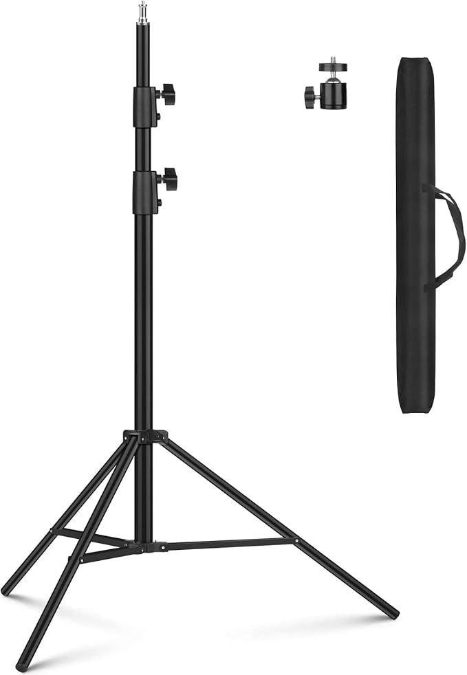Photography Light Stand Heavy Duty Tripod, Sdfghj 9.2 ft/110''/280cm Aluminum Lighting Stand for Relfectors Photographic Portrait, Softbox, Umbrella, Strobe Light, Flash, Ring Light, with Carry Bag