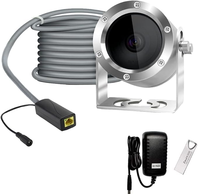Underwater Camera, Aquarium Live Streaming Pond 5MP Camera with 32ft Cables