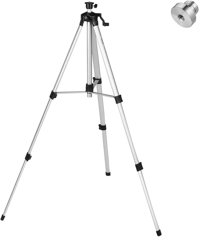 Firecore Adjustable 60-inch Aluminum Alloy Laser Tripod, with Bubble Level and Extra 5/8"-11 Tripod Adapter-FT1500D