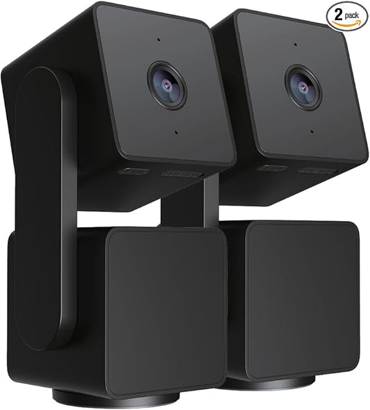 WYZE Cam Pan v3 Indoor/Outdoor IP65 1080P 360° Pan/Tilt/Zoom WiFi Smart Home Security Camera, Motion Tracking for Baby/Pet, Color Night Vision, Works with Alexa&Google Assistant, Free Expert Setup