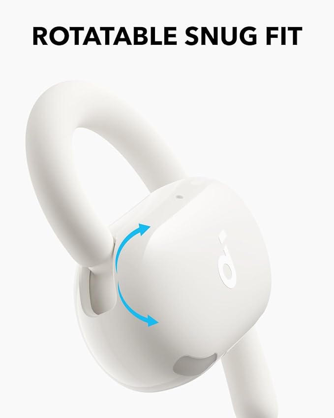 Soundcore V20i by Anker Open-Ear Headphones, Adjustable Ear Hooks, Ultra-Comfort, Snug Fit, Powerful Sound, Clear Calls, IP55, 36H Playtime, Bluetooth 5.4 Wireless Earbuds, Multipoint Connection