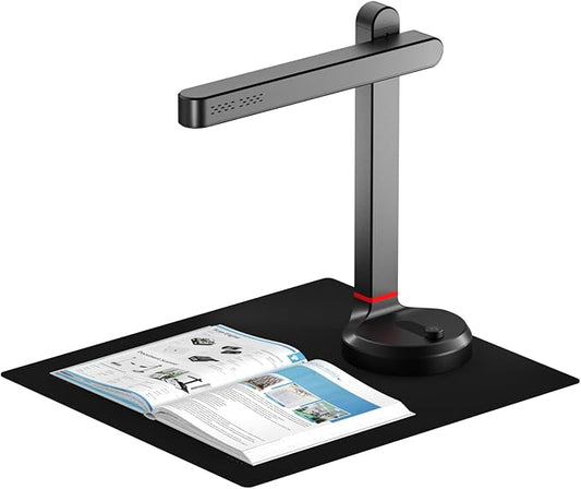 NetumScan 13MP Book Document Camera for Teachers, Multi-Language OCR Recognition by AI Technology, Foldable & Portable, Real-time Projection, Video Recording, Capture SizeA4, Only Windows