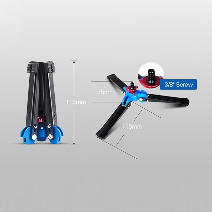 Nicama NC-T1 DSLR Camera Monopod Tripod with Removable Folding 3 Feet Base for Canon 5D3 6D Nikon D800 D600 D810 Sony A7S Sigma DV Gopro