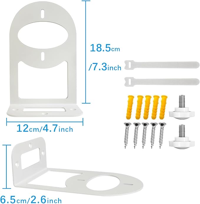 ALLICAVER WiFi 7 Wall Mount Kit, Wall Mount Bracket Sturdy Metal Made Compatible with All WiFi 7 Routers RBE970 RBE870 RBE770 Series and Nighthawk Dual-Band WiFi 7 Router (2 Pack)