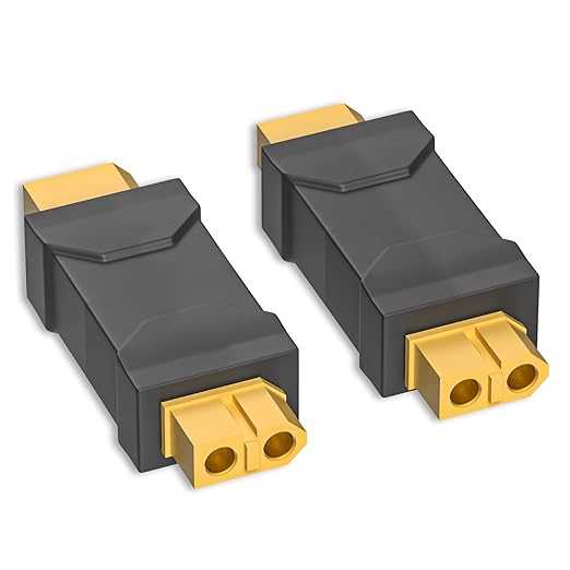 Goupchn XT60 Female to Female Connector Adapter XT60 Wireless Connector Converter 2PCS for RC FPV Car Plane Drone LiPo Battery