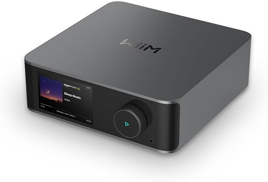 WiiM Ultra Music Streamer & Digital Preamp | 3.5" Touchscreen, Compatible with Google Cast & Alexa, Stream Spotify, Amazon Music, Tidal & More | HDMI ARC, Phono Input & Headphone Output | Space Gray
