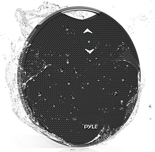 Pyle Portable Bluetooth Speaker with Loud Crystal Clear Sound - Mini IPX7 Waterproof, Super Bass Speakers Bluetooth Wireless for Shower, Beach, Pool, Small Portable Speaker for Outdoor, Gift Ideas