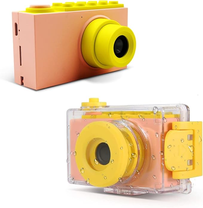 myFirst Camera 2 - Kids Action and Underwater Camera, 8MP 1080P HD Video, Toddler Digital Camera, Webcam, Tripod Mount, MicroSD Card, Neck Lanyard, Christmas or Birthday Gift for Kids 3-12 (Pink)