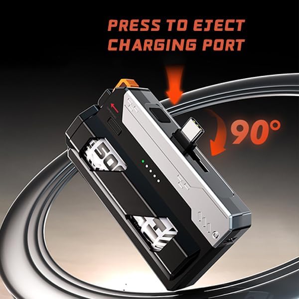 Power Exchange Power Bank 25000mAh Portable Charger with Smart Charging Dock – 22.5W USB-C Fast Charging for iPhone 16/15, Samsung & More